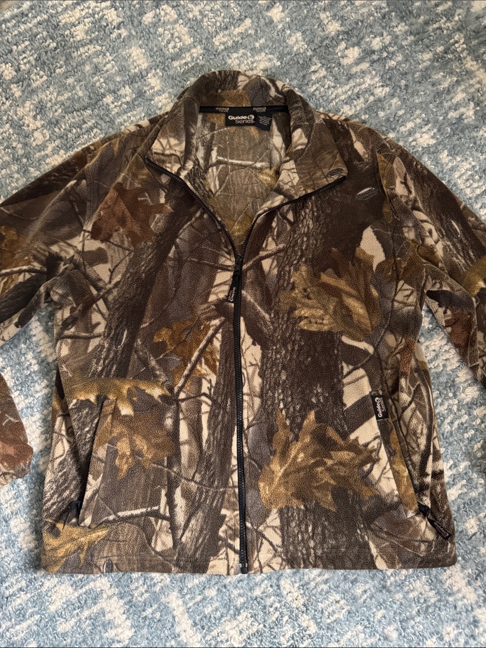Men's Lightweight Camo Zip-Front Jacket - Brown/Green